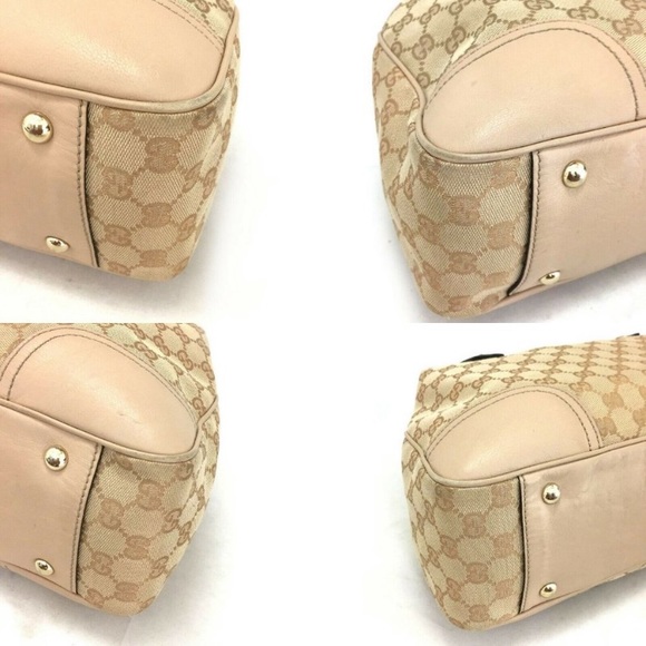 Auth GUCCI GG Logo Pattern Canvas Tote Bag - Picture 6 of 9